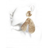 Gold Statement Earrings, Jumbo Bold Gold Earrings, Large, Oversized 